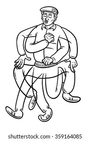 Dance Moves Line Art
