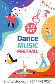 dance music festival poster background