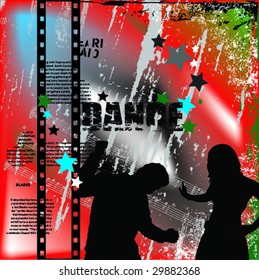 dance and music vector illustration