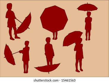 Dance  on 	umbrella