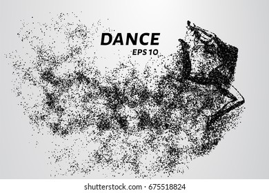 Dance of the particles. The acrobatic movements of the little circles