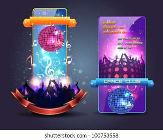  Dance Party Banner Background Flyer Templates Vector Design