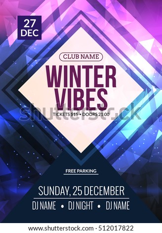 dance party dj battle poster design stock vector royalty free winter dance party poster