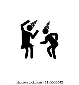 dance at party icon. Element of party icon for mobile concept and web apps. Detailed dance at party icon can be used for web and mobile