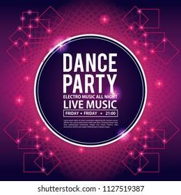 Dance party invitation