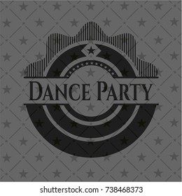 Dance Party realistic black emblem