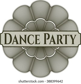 Dance Party rosette (money style emplem)