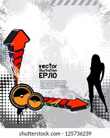 Dance party. vector