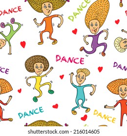 dance people doodle vector