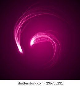 dance of pink spirits.(vector abstract.smooth tailed version)