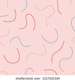 Dance Ribbon Rope Seamless Pattern