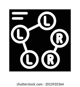 dance scheme glyph icon vector. dance scheme sign. isolated contour symbol black illustration