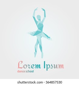 Dance school logo design, flyer, invitation, declaration