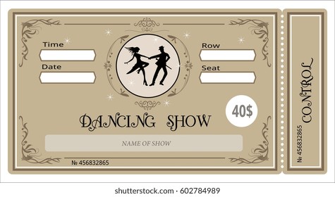 dance show ticket ticket concert invitation, show, coupon, pass admission entry entrance people 