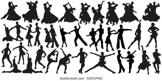 Dance silhouettes