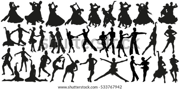 Dance\
silhouettes