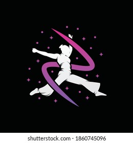 Dance with the stars logo template design