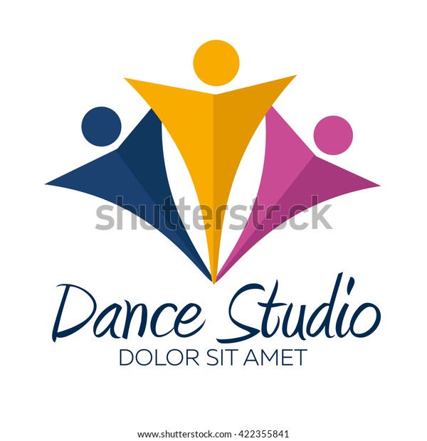 Dance Studio Logo Dancer Logotype Vector Stock Vector (Royalty Free ...