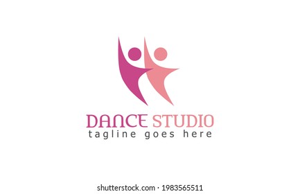 Dance Studio Logo Design Abstract Dance Stock Vector (Royalty Free ...