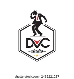 Dance Studio Logo. Dance School or Studio Sign. Street Dancer, Contemporary, Hip Hop, Belly, Kathak, Bharatanatyam, Salsa, Bollywood, 