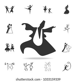 dance of the Sufis icon. Set of people in dance  element icons. Premium quality graphic design. Signs and symbols collection icon for websites, web design, mobile app on white background