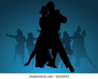 Dance vector background