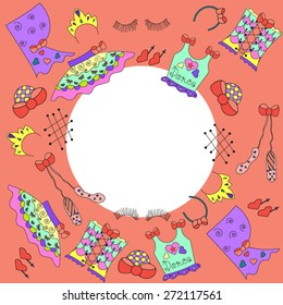 Dance vector greeting card