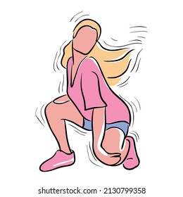 Dance vector illustration isolated in white background
