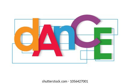 Dance vector letters