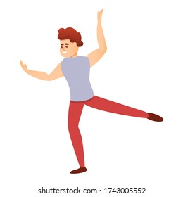 Dancer artisan icon. Cartoon of dancer artisan vector icon for web design isolated on white background
