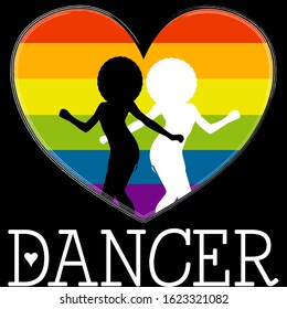 Dancer club retro lgtb love