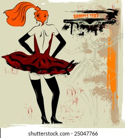 The dancer of corps-de-ballet