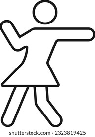 dancer dance dancing person people Outline
