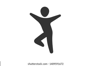 dancer dancing icon simple vector illustration 