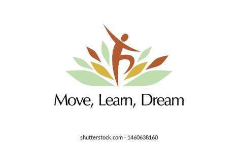 Dancer dancing icon. Yoga icon