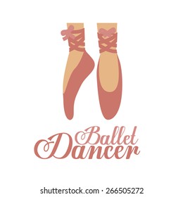 dancer design over white background, vector illustration