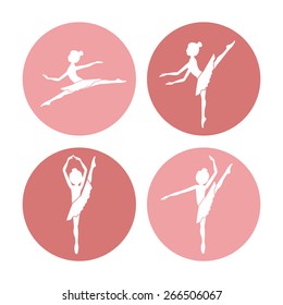 Dancer design over white background, vector illustration
