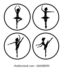 Dancer design over white background, vector illustration