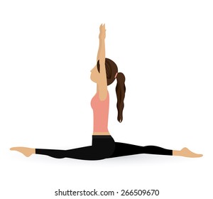 dancer design over white background, vector illustration