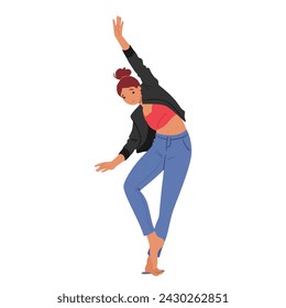 Dancer A Dynamic, Expressive Profession That Embodies Art Through Movement, Blending Physical Agility, Emotional Expressiveness, And Creative Storytelling To Captivate And Inspire Audiences, Vector