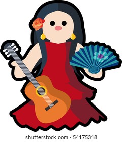 dancer guitar fan