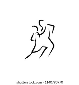 dancer icon. Element of dance icon for mobile concept and web apps. Thin line dancer icon can be used for web and mobile