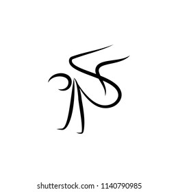 dancer icon. Element of dance icon for mobile concept and web apps. Thin line dancer icon can be used for web and mobile