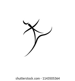 dancer icon. Element of dance icon for mobile concept and web apps. Thin line dancer icon can be used for web and mobile