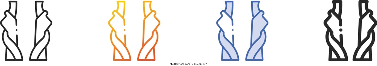 dancer icon.Thin Linear, Gradient, Blue Stroke and bold Style Design Isolated On White Background