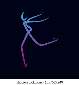 dancer nolan icon. Simple thin line, outline vector of Dance icons for ui and ux, website or mobile application