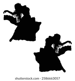 Dancer Silhouette, Belly Dancer illustration, Dancer icon Silhouette, Belly Dancer Silhouette illustration