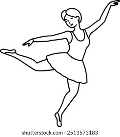 Dancer silhouette vector illustration and artwork