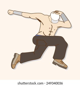 dancer theme elements vector,eps