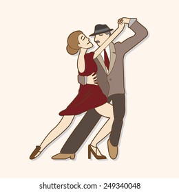 dancer theme elements vector,eps